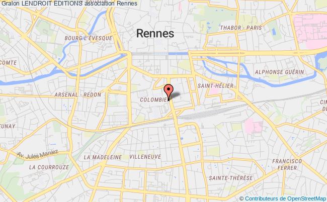 plan association Lendroit (editions D'artistes) Rennes
