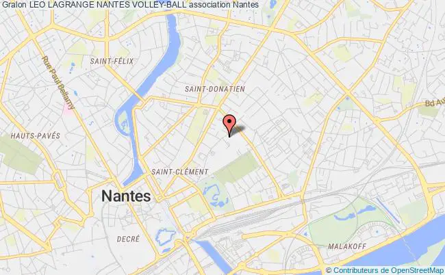 plan association Leo Lagrange Nantes Volley-ball Nantes