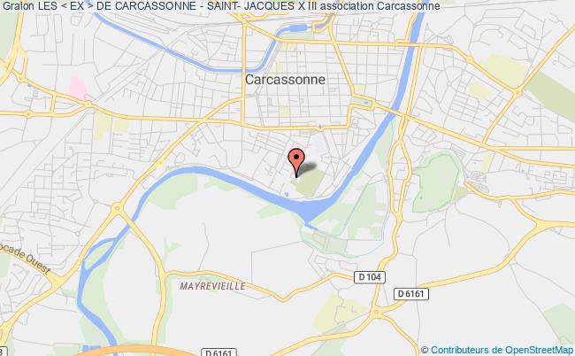 plan association Les < Ex > De Carcassonne - Saint- Jacques X Iii Carcassonne