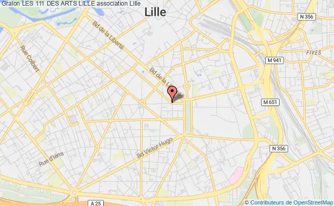plan association Les 111 Des Arts Lille Lille
