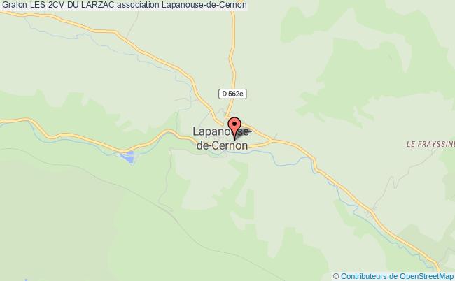 plan association Les 2cv Du Larzac Lapanouse-de-Cernon