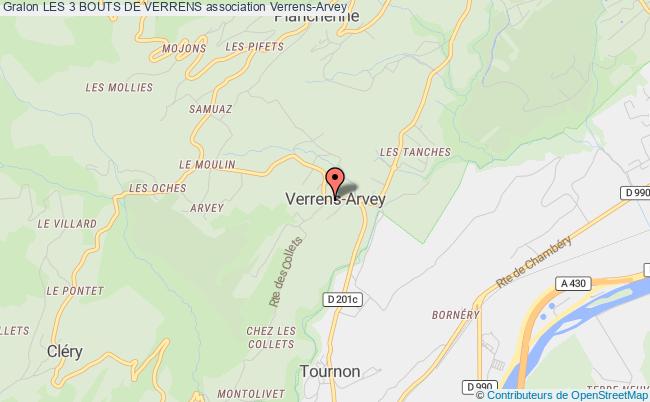 plan association Les 3 Bouts De Verrens Verrens-Arvey