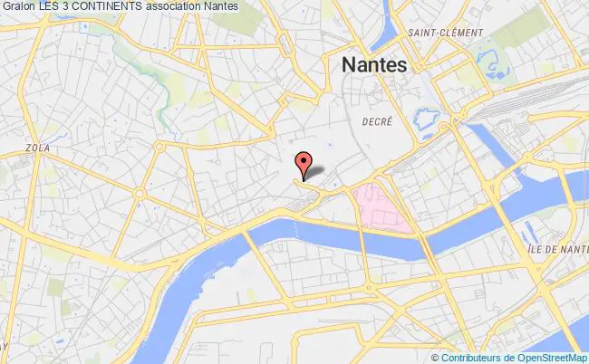 plan association Les 3 Continents Nantes