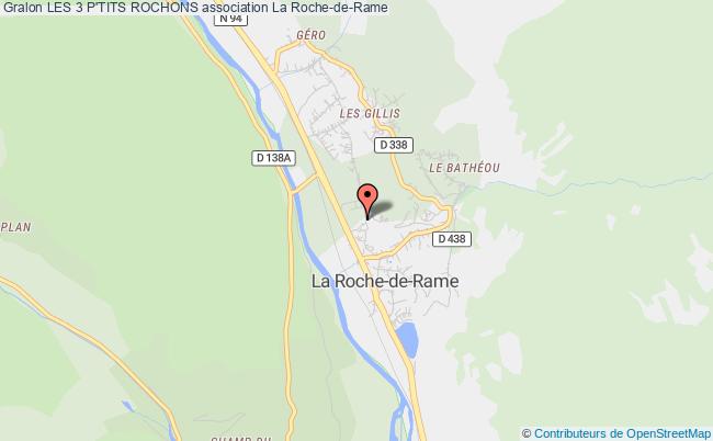 plan association Les 3 P'tits Rochons La Roche-de-Rame
