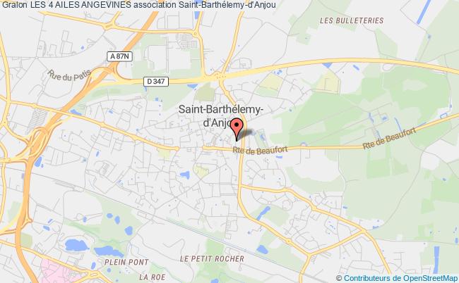 plan association Les 4 Ailes Angevines Saint-Barthélemy-d'Anjou