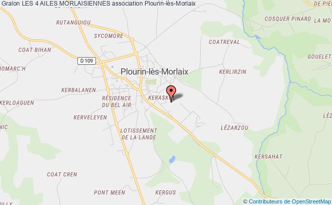 plan association Les 4 Ailes Morlaisiennes Plourin-lès-Morlaix