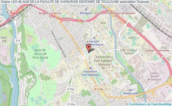 plan association Les 40 Ans De La FacultÉ De Chirurgie Dentaire De Toulouse Toulouse