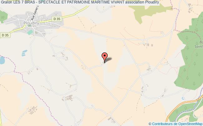 plan association Les 7 Bras - Spectacle Et Patrimoine Maritime Vivant Ploudiry