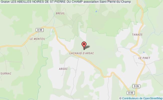 plan association Les Abeilles Noires De St Pierre Du Champ Saint-Pierre-du-Champ