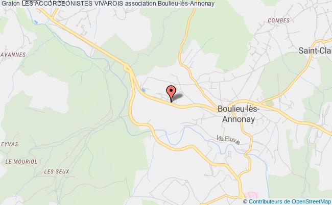 plan association Les Accordeonistes Vivarois Boulieu-lès-Annonay
