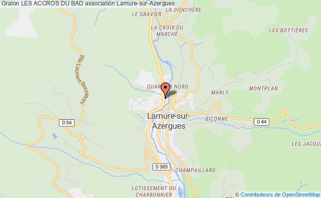 plan association Les Accros Du Bad Lamure-sur-Azergues
