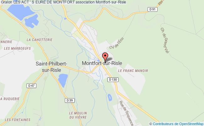 plan association Les Act ' S Eure De Montfort Montfort-sur-Risle