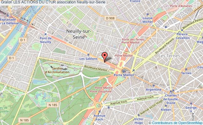 plan association Les Actions Du C?ur Neuilly-sur-Seine