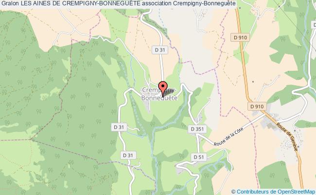 plan association Les Aines De Crempigny-bonneguÊte Crempigny-Bonneguête