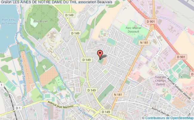 plan association Les Aines De Notre Dame Du Thil Beauvais