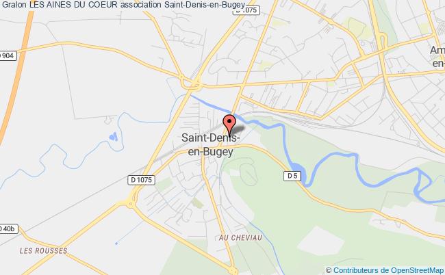 plan association Les Aines Du Coeur Saint-Denis-en-Bugey