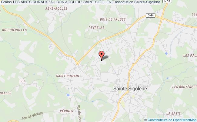 plan association Les AÎnÉs Ruraux "au Bon Accueil" Saint SigolÈne Sainte-Sigolène