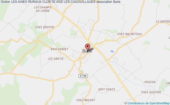 plan association Les Aines Ruraux Club 3e Age Les Cagouillauds Burie