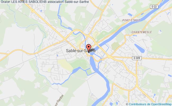 plan association Les Aines Saboliens Sablé-sur-Sarthe