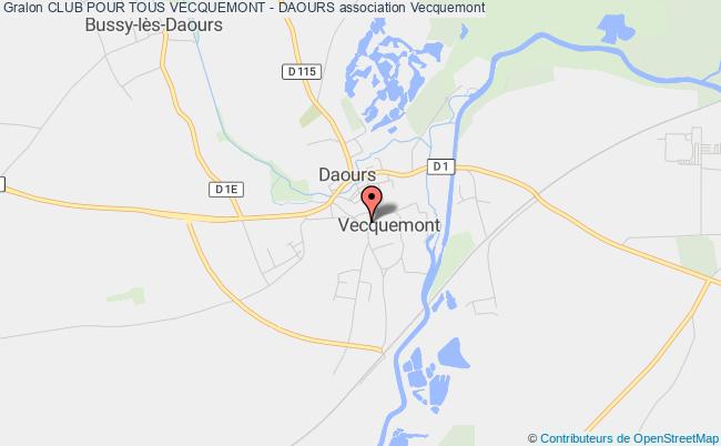 plan association Les Aines Vecquemontois Vecquemont