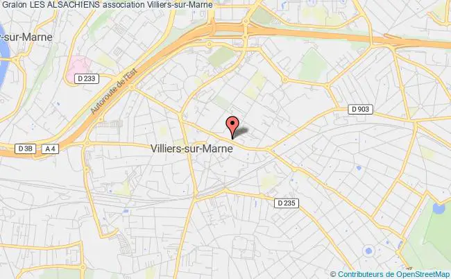 plan association Les Alsachiens Villiers-sur-Marne