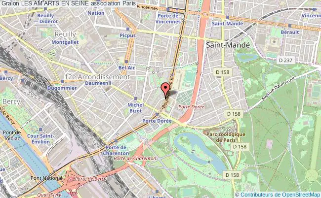 plan association Les Am'arts En Seine Paris