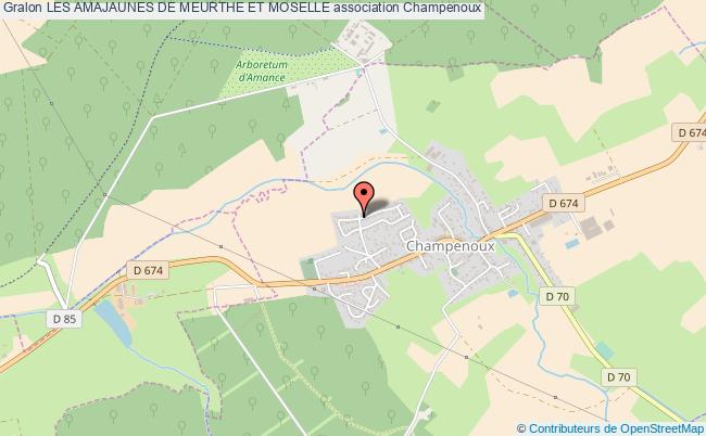plan association Les Amajaunes De Meurthe Et Moselle Champenoux