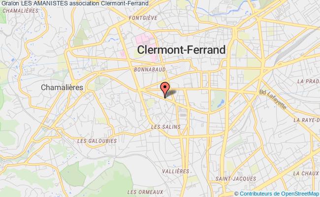 plan association Les Amanistes Clermont-Ferrand