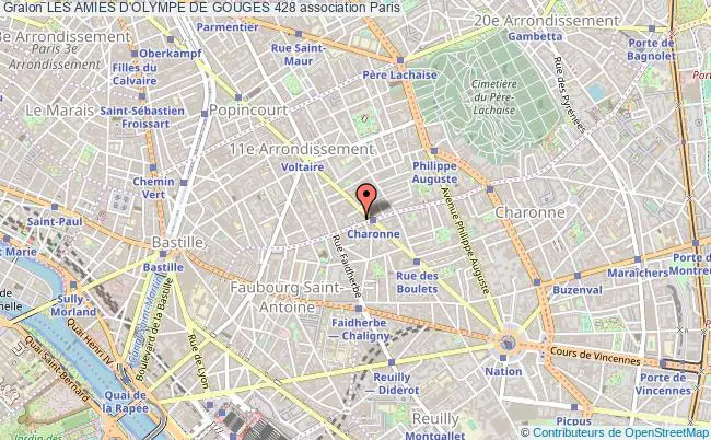 plan association Les Amies D'olympe De Gouges 428 Paris