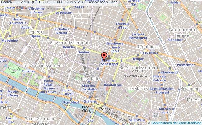 plan association Les Ami(e)s De Josephine Bonaparte Paris