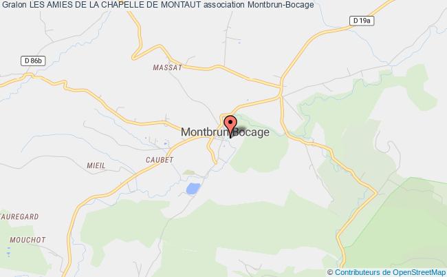 plan association Les Amies De La Chapelle De Montaut Montbrun-Bocage