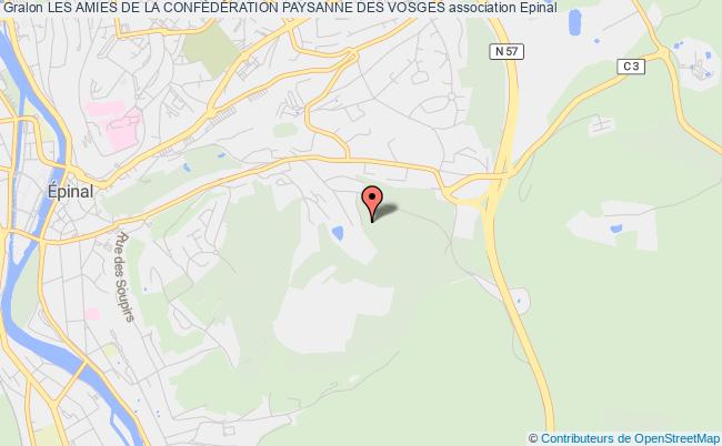 plan association Les Amies De La ConfÉdÉration Paysanne Des Vosges Épinal