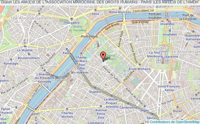 plan association Les Ami(e)s De L?association Marocaine Des Droits Humains - Paris (les Ami(e)s De L?amdh ? Paris) Paris
