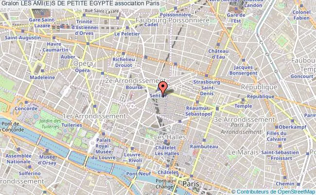 plan association Les Ami(e)s De Petite Égypte Paris