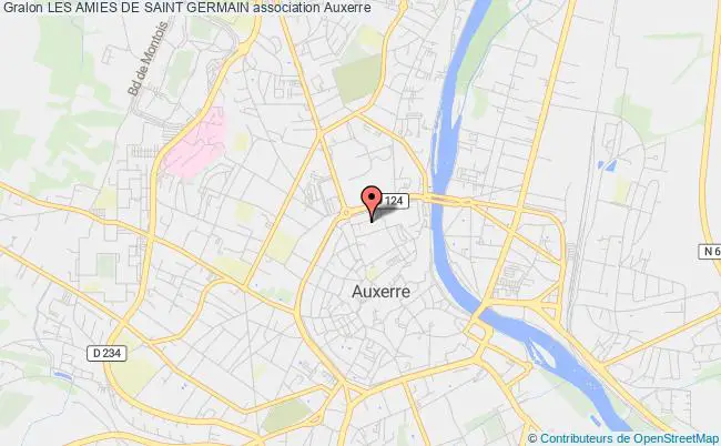 plan association Les Amies De Saint Germain Auxerre