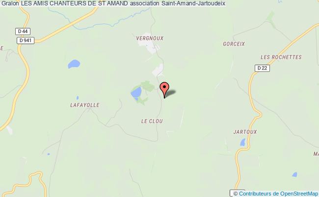 plan association Les Amis Chanteurs De St Amand Saint-Amand-Jartoudeix