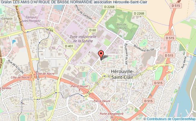 plan association Les Amis D'afrique De Basse Normandie Hérouville-Saint-Clair