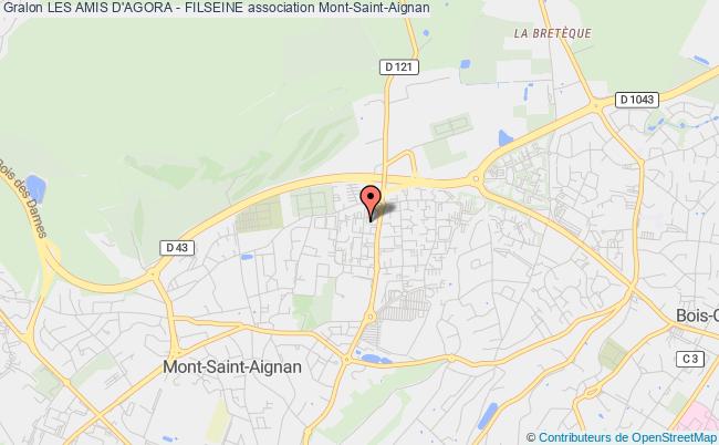 plan association Les Amis D'agora - Filseine Mont-Saint-Aignan