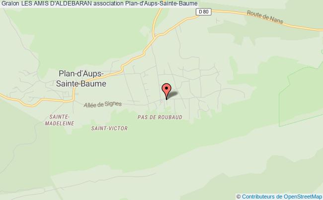 plan association Les Amis D'aldebaran Plan-d'Aups-Sainte-Baume