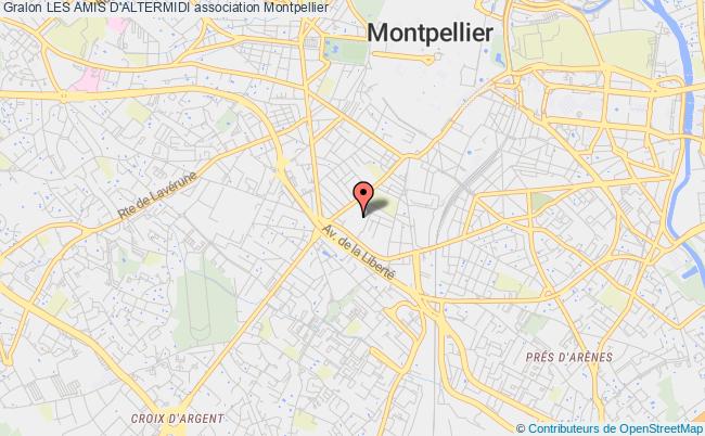 plan association Les Amis D'altermidi Montpellier