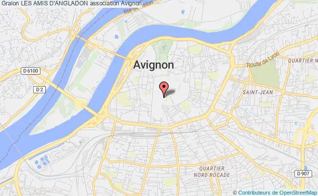 plan association Les Amis D'angladon Avignon
