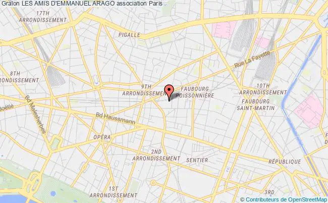 plan association Les Amis D'emmanuel Arago Paris