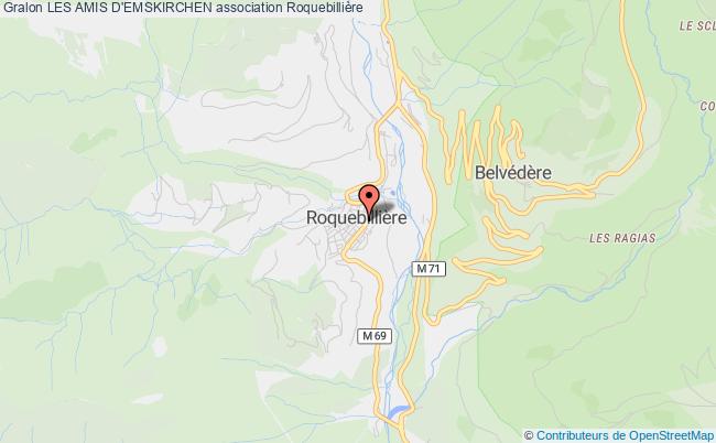 plan association Les Amis D'emskirchen Roquebillière