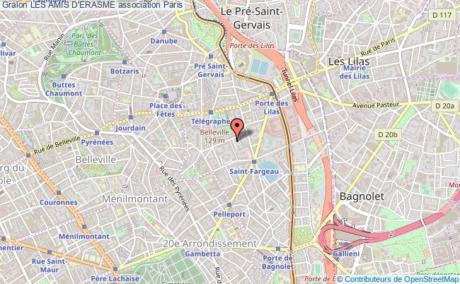 plan association Les Amis D'erasme Paris