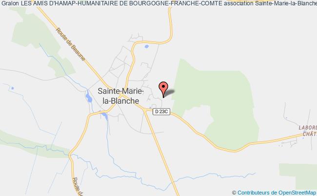 plan association Les Amis D'hamap-humanitaire De Bourgogne-franche-comte Sainte-Marie-la-Blanche