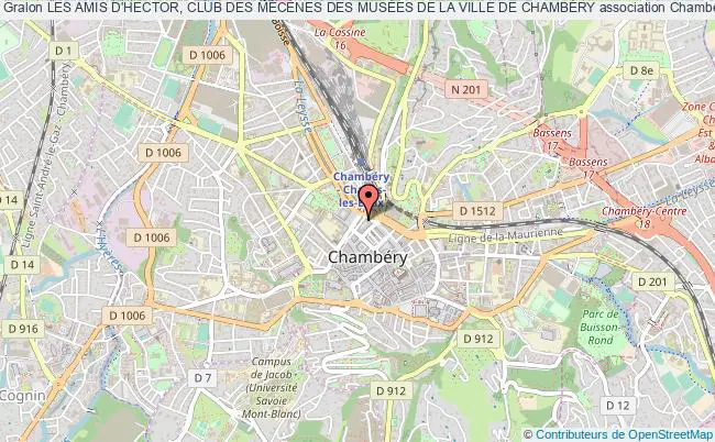plan association Les Amis D'hector, Club Des MÉcÈnes Des MusÉes De La Ville De ChambÉry Chambéry