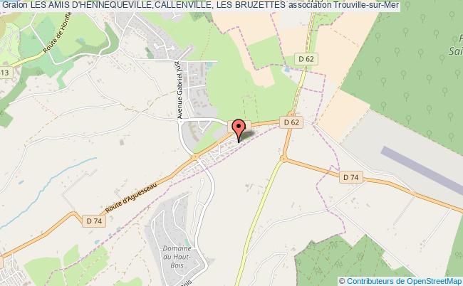 plan association Les Amis D'hennequeville,callenville, Les Bruzettes Trouville-sur-Mer