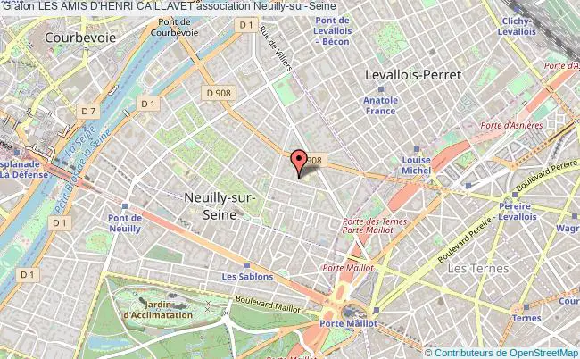 plan association Les Amis D'henri Caillavet Neuilly-sur-Seine