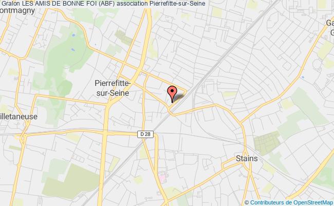 plan association Les Amis De Bonne Foi (abf) Pierrefitte-sur-Seine
