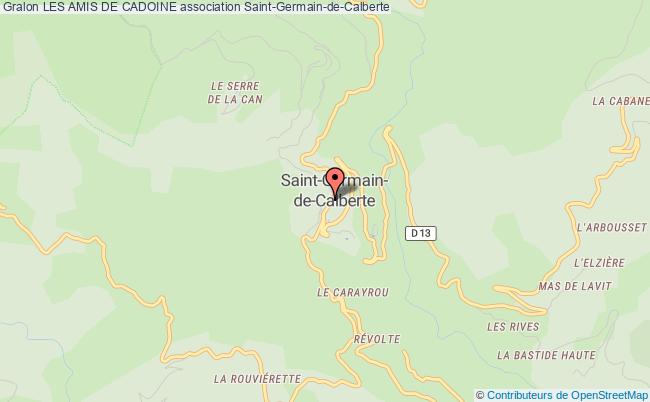 plan association Les Amis De Cadoine Saint-Germain-de-Calberte